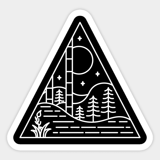 Triangle Forest 2 Sticker by VEKTORKITA